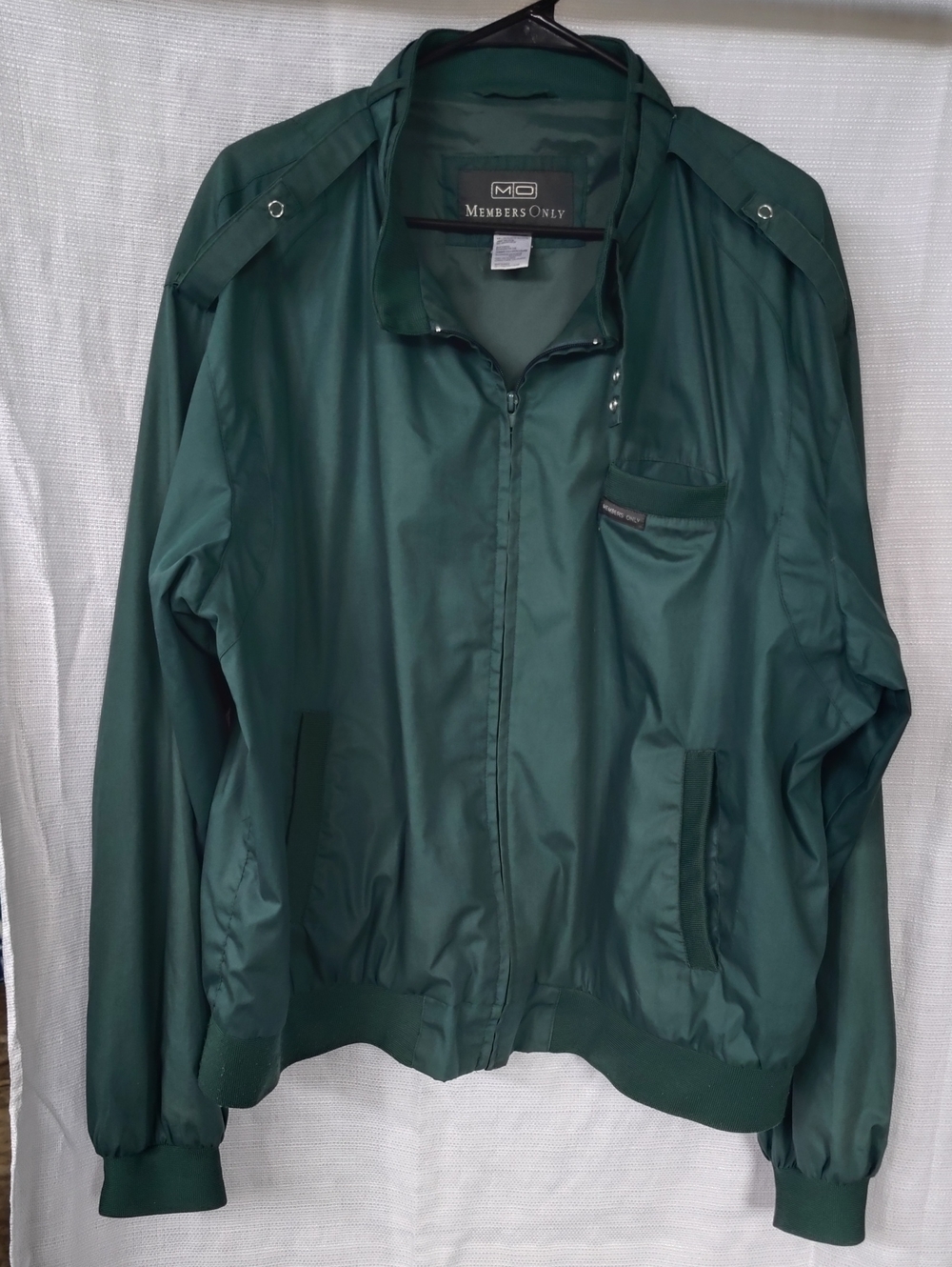 Members Only Forest Green Lightweight Bomber Jacket XXL